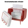 Tissue Boxes & Napkins 2 In I Creative Storage Box Napkin Holder Case Organizer Desktop Paper Dispenser With Mobile Phone