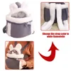 Cat Carriers Crates & Houses Warm Pet Carrier Bag Small Dogs Backpack Winter Plush Pets Cage For Outdoor Travel Hanging Chest Bags326N