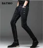 Batmo Ankomst Jeans Men Mode Elasticitet Mäns högkvalitativa bekväma smala manliga bomullsbyxor, 27-36. 210723