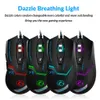 imice USB Wired Computer Gamer gioco 3200 DPI Mouse ottici regolabili Gaming Mouse ergonomico per PC portatile X8