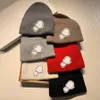 Bonés de caveira de marca gorro de malha moda boa textura chapéu sólido design duplo específico para homem mulher 6 cores de alta qualidade