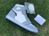 Authentische 1 Hohe OG Wolf Grey Kleid Schuhe Sail Photon Staub Weiß Low Sport Sneakers mit Original Box Bag