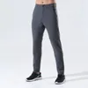 Rits Designer Fly lange broek heren hardlopen yoga outdoor gym zakken broek slank hoog elastisch sport fitness joggingbroek broek jog9884389