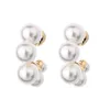 Boucles d'oreilles élégantes en perles de luxe pour femmes, bijoux de fête de mariage à la mode, 3348042