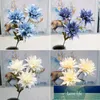 Dekorativa blommor kransar 10p falska romantiska Dahlia (3 huvuden / bit) 25.98 "Längdsimulering Oljemålning Peony för bröllopshem Artificia