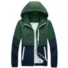 Jas mannen causale hooded dunne windjack rits outdoors jassen uitloper stijlvolle mode hoge kwaliteit Veste Homme