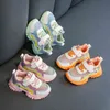 Scarpe casual per bambini per ragazze sneakers per bambini scarpe sportive traspiranti moda fiore baby outweat 0-12 anni taglia 21-36 210329