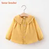 Bear Leader Toddler baby casual blouses mode födda tjejer brousodery blomma prinsessan skjortor söta kläder för 0-3y 210708