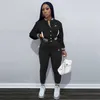 Mulheres Tracksuits Dois Peças Definir Outfits Designer Slim Sexy Korean Velvet Rib Costura Do Zíper Casaco Baseball Casaco De Baseball Calça Sweatpants 20 estilos