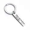 Conduisez en toute sécurité j'ai besoin de vous ici avec moi porte-clés petit cadeau d'anniversaire porte-clés en acier inoxydable pour petit ami RRD12011