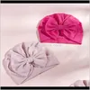 Arrival Born Baby Bows Turban Kids Beanie Hat Infant Pography Props Warm Cotton Bowknots Cap Headwear 9Jc9Y Caps Hats Tw3Yj