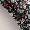 Boho V cuello sexy gasa mini vestidos estampado floral volante plisado manga corta bodycon playa vestidos mujer 210508