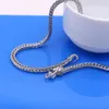 Men's 925 Sterling Dragon 925 Sliver Popular Necklaces Solid Silver Body Chain Jewelry Vintage Accessories