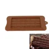 24 galler kvadrat choklad mögel silikon mögel bakning formar efterrätt block bar block iskaka godis socker baka mögel t2i53258