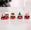 5 Kleur Kerst Houten Trein Kinderen Gift Vrolijke Decoratie voor Home Kleine Trein Populaire Decor Kerst Ornamenten 4 Knots Trein GGE1928