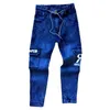 Kinder jeans lente herfst jongens letter print tooling denim broek kinderen multi-pocket broekjes G1220