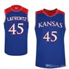 Nikivip Kansas Jayhawks College Nick Collison # 4 Maillots de basket-ball Paul Pierce # 34 Raef LaFrentz # 45 Mens Cousu Personnalisé Tout Numéro Nom