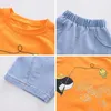 Ours Leader Enfants Garçons D'été Vêtements Décontractés De Mode De Bande Dessinée T-Shirt Et Denim Shorts Tenues Bébé Cool Vêtements Ensembles 210708