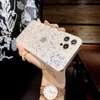 glitter stars transparent liquid design phone cases for iphone 13 12 11 pro max XR XS X 7 8 Plus anti-fall cellphone quicksand soft tpu cover wholesale