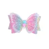 Girls Hair Clip Colorful Dream Butterfly Barrettes Kids Bow Headdress Children paillette cute Designer Hair Clips A2542274196