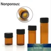 10Pcs 3ml/5ml Glass Amber Small Essential oil Aromatherapy Bottles Brown Samples Trial Vials Travel Refillable Containers Factory price expert design Quality