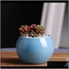 Planters 9 kleuren keramische potten vetplanten bloempot kleine bal ronde porselein witte kleur mini creatieve dhb524 x8sty nkketk