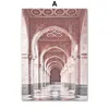 Marokkaanse Moskee Arabische kalligrafie Islamitische Poster Wall Art Print Canvas Schilderij Nordic Wall Pictures voor Woonkamer Decoratie H1110