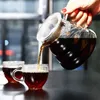 Caffettiera, gocciolatore per caffè in vetro da 350 ml, 600 ml, 800 ml, manico isolato per conservare il caffè e il bollitore 210330