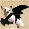 その他の犬用品ペットホームガーデンアソリスーツ犬猫ハロウィーンパーティー吸血鬼の黒いニース面白いスパイダードレスSJ0918ドロップデル