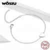 WOSTU 100% réel 925 en argent Sterling amour coeur Bracelet pour femmes amoureux de mariage Bracelets bijoux de luxe cadeaux CQB161