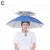 Cappelli da esterno 1 pezzi pieghevoli a doppio ombrello Teste di copricapo Capo da pioggia Capotte da campeggio per la protezione solare Q9N7