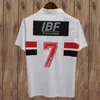 91 92 93 Sao Paulo Maillots de football pour hommes ELIVELTON ANILTON Accueil Blanc Rouge Rétro Chemise de football Camisetas de futebol Manches courtes