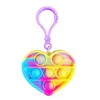 Populaire Son Party Favor Fidget Sensory Toys Porte-clés Pour L'anxiété Porte-clés Push Bubble Mini Animal Pendentif Jouet Drôle Anti-stress Soulagement Cadeau