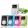 Lettore Mp3 Mini USB Clip in metallo Audio portatile Schermo LCD Supporto Micro SD Lettore di schede TF con cavo per cuffie a43