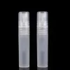 Bouteille de parfum de mini portable 5 ml en plastique vide cosmétique échantillon tube à essai avec capuchon à vis 1500pcs lot