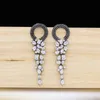 Dangle Chandelier Dubai 18 Karat Gold Pendant Earrings Rose Tassel Jewelry Earrings For A Wedding Party Elegant And Beautiful L8841541
