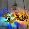 Ramadan Lights Decoration Moon Star LED String Light Eid Mubarak dekor belysning för hem Eidi Al Fitr Event Party Deco Ramadans Kareem D2.0