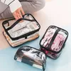 Bath PVC Waterproof Cosmetic Transparent Bag Women Make Up Case Travel Zipper Makeup Beauty Wash Organizer Toiletry Storage Kit 202211