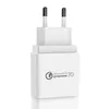 QC3.0 CE ETL certificato 9V 2A Caricabatterie rapido Adattatore di alimentazione USB EU Spina degli Stati Uniti Ricarica a parete per telefono cellulare