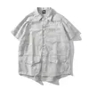 Men's Casual Shirts Men's Paisley Printed Shirt Loose Oversize Fashion Men Bandana Short Sleeve Summer Cool Male Clothing