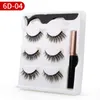 3 Pairs Magnetic Eyelashes 3D Faux Mink Eyelash Extension Eyeliner Lashes Pack Short False Lash Lasting Handmade