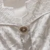 Kvinnors Höst Blus Velvet Lace Bottom Shirt Mesh Stitching Långärmad Slim Fit Top Kvinna Blusa GX1437 210506