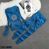 Kadın Kadife Eşofman 2 Parça Set Uzun Kollu Zip Up Hoodie Jogger Pantolon Setleri Sıcak Kadife Sweatsuit Kıyafet