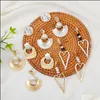 Jewelryins Vintage Orecchino Etnico Cinese Restauro Orecchini In Lega Della Vite Prigioniera Delle Donne Ornamenti Consegna di Goccia 2021 Db4Wn