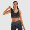 Camo Yoga Set Frauen Nahtlose Fitness BH Sport Camouflage Hohe Taille Gym Leggings Hosen Anzug Workout Leggins 210802