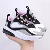 2021 React Bauhaus Kids Shoes Boys and Girls Black With Hyper Bright Violet Childles Shileakers Size 28-35191C