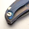 Limited Edition Shirogorov F95 Custom Vicisitudes Stone Wash Titanium Handtag S35VN Bladfällbar kniv EDC Outdoor Survival Camping Taktiska modeverktyg