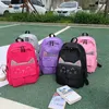 Preppy Style Fashion Cartoon Dames Schooltas Travel Backpack For Girls Teenager Stijlvolle laptop Rucksack Girl Schoolbag -tassen