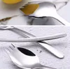 304 Stainless Steel Forks Food Grade Spork Glossy Polish Noodle Spoon Western Knife Fork Teaspoon Dinner Spoons
