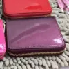 Wholesale Patent leather short wallet Fashion high quality shinny leather card holder coin purse women wallet classic zipper pocket